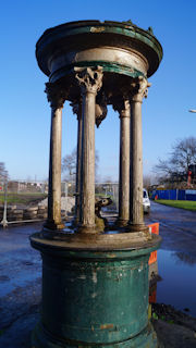Restored cast iron drinking fountain re-erected in Alexandra Park, Manchester
