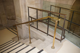 Bespoke floor expansion strip in the main reading room