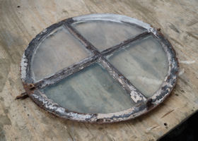 Trial cleaning and repair to a large timber window