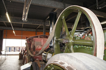 The Ruston Proctor engine 'Sylvie' on display at the museum